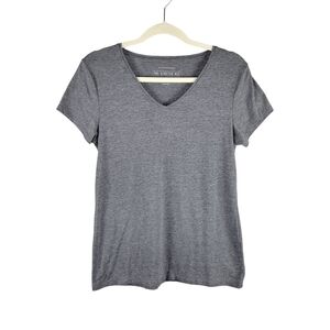Atmosphere 'The Stretch Vee' Gray Short Sleeve V-Neck T-Shirt Women's Size 10